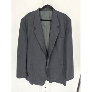 Vintage Kaseys Tailoring Mens Sz 52R 2 Button Suit Jacket Blazer Slate Color